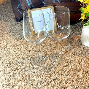 💘 A Pair of 2 Etched 13 oz Stemware! It’s Our Special Day Wine Toasting glasses